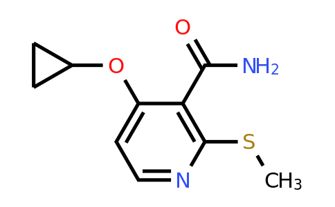 CAS 1243453-78-2 | 4-Cyclopropoxy-2-(methylthio)nicotinamide