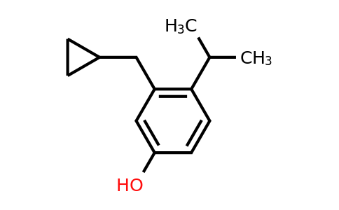 CAS 1243453-83-9 | 3-(Cyclopropylmethyl)-4-(propan-2-YL)phenol