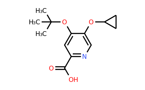 CAS 1243453-84-0 | 4-Tert-butoxy-5-cyclopropoxypicolinic acid