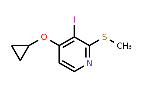 CAS 1243453-85-1 | 4-Cyclopropoxy-3-iodo-2-(methylsulfanyl)pyridine