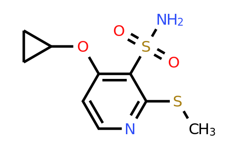 CAS 1243453-90-8 | 4-Cyclopropoxy-2-(methylthio)pyridine-3-sulfonamide