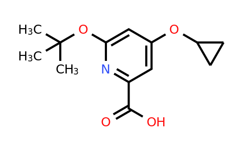CAS 1243453-93-1 | 6-Tert-butoxy-4-cyclopropoxypicolinic acid
