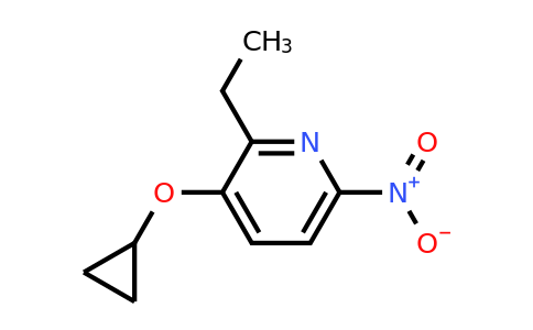 CAS 1243453-96-4 | 3-Cyclopropoxy-2-ethyl-6-nitropyridine