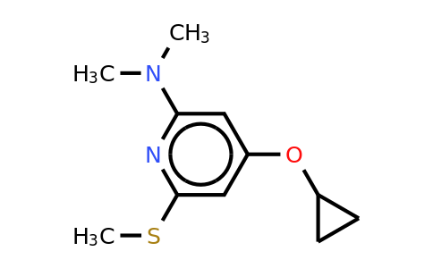 CAS 1243454-00-3 | 4-Cyclopropoxy-N,n-dimethyl-6-(methylthio)pyridin-2-amine