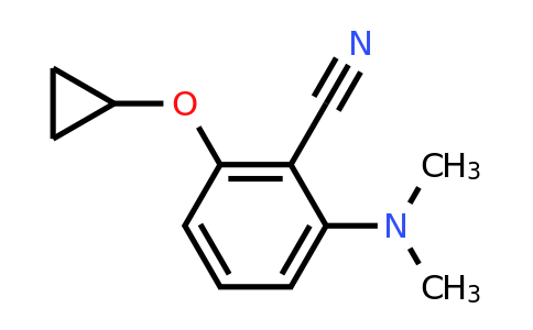 CAS 1243454-04-7 | 2-Cyclopropoxy-6-(dimethylamino)benzonitrile
