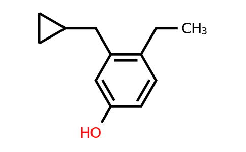 CAS 1243454-08-1 | 3-(Cyclopropylmethyl)-4-ethylphenol