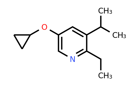 CAS 1243454-09-2 | 5-Cyclopropoxy-2-ethyl-3-isopropylpyridine