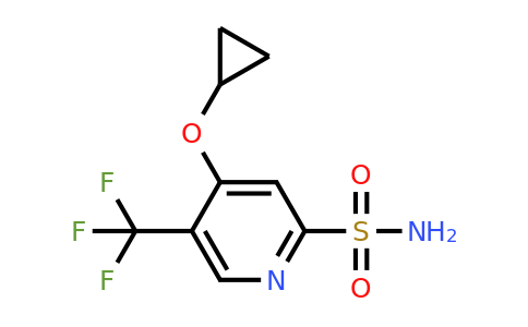 CAS 1243454-15-0 | 4-Cyclopropoxy-5-(trifluoromethyl)pyridine-2-sulfonamide