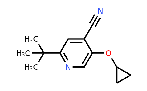 CAS 1243454-17-2 | 2-Tert-butyl-5-cyclopropoxyisonicotinonitrile