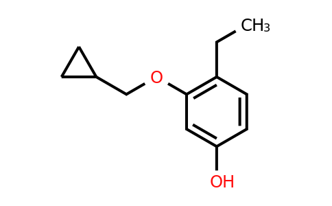 CAS 1243454-19-4 | 3-(Cyclopropylmethoxy)-4-ethylphenol