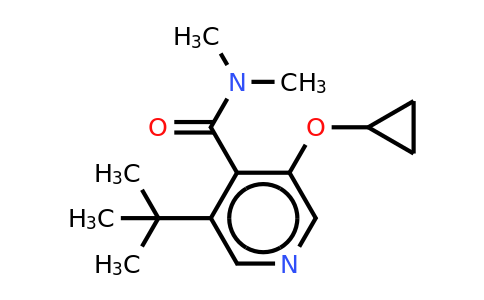 CAS 1243454-23-0 | 3-Tert-butyl-5-cyclopropoxy-N,n-dimethylisonicotinamide