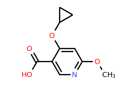 CAS 1243454-25-2 | 4-Cyclopropoxy-6-methoxynicotinic acid