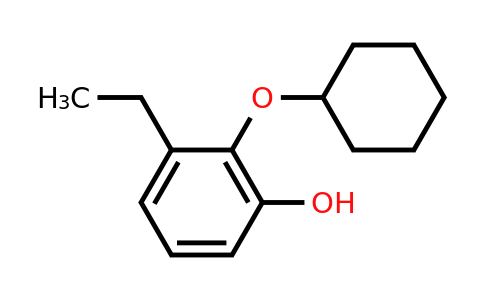 CAS 1243454-26-3 | 2-(Cyclohexyloxy)-3-ethylphenol