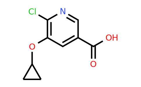 CAS 1243454-32-1 | 6-Chloro-5-(cyclopropyloxy)pyridine-3-carboxylic acid
