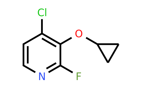 CAS 1243454-42-3 | 4-Chloro-3-cyclopropoxy-2-fluoropyridine