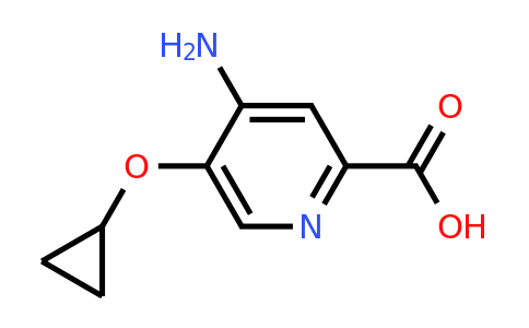 CAS 1243454-44-5 | 4-Amino-5-cyclopropoxypicolinic acid