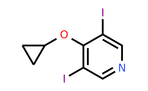 CAS 1243454-63-8 | 4-Cyclopropoxy-3,5-diiodopyridine