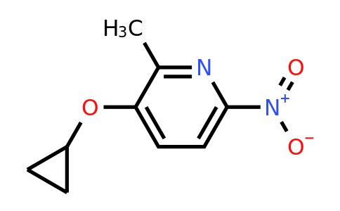CAS 1243454-76-3 | 3-Cyclopropoxy-2-methyl-6-nitropyridine