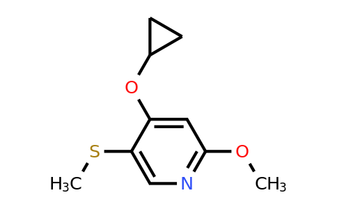 CAS 1243454-81-0 | 4-Cyclopropoxy-2-methoxy-5-(methylsulfanyl)pyridine