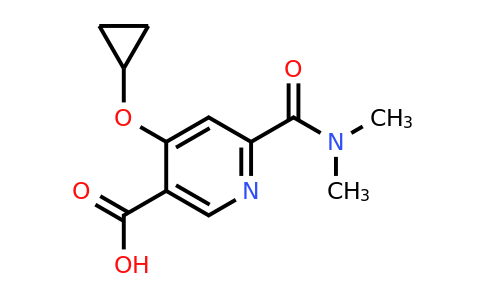 CAS 1243454-88-7 | 4-Cyclopropoxy-6-(dimethylcarbamoyl)nicotinic acid