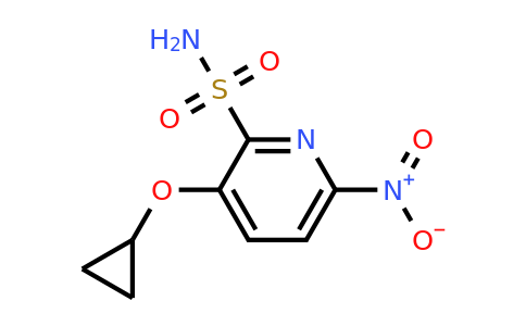 CAS 1243454-90-1 | 3-Cyclopropoxy-6-nitropyridine-2-sulfonamide
