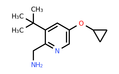 CAS 1243454-97-8 | (3-Tert-butyl-5-cyclopropoxypyridin-2-YL)methanamine