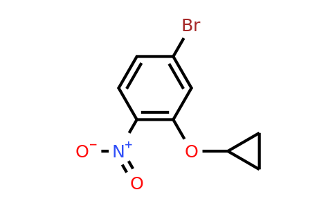 CAS 1243454-98-9 | 4-Bromo-2-cyclopropoxy-1-nitrobenzene