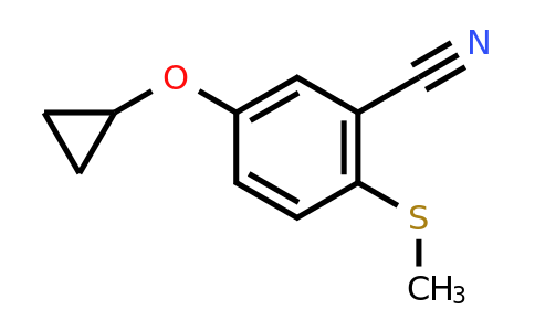 CAS 1243454-99-0 | 5-Cyclopropoxy-2-(methylsulfanyl)benzonitrile