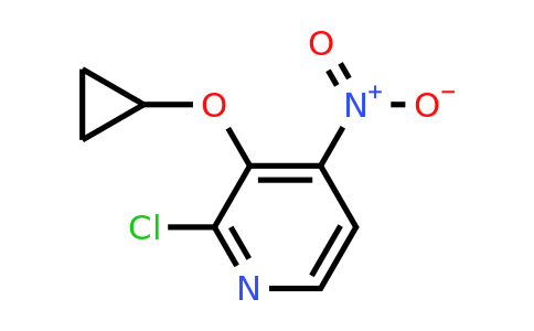 CAS 1243455-00-6 | 2-Chloro-3-cyclopropoxy-4-nitropyridine