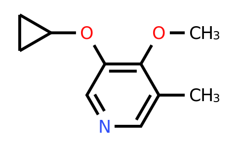 CAS 1243455-04-0 | 3-Cyclopropoxy-4-methoxy-5-methylpyridine