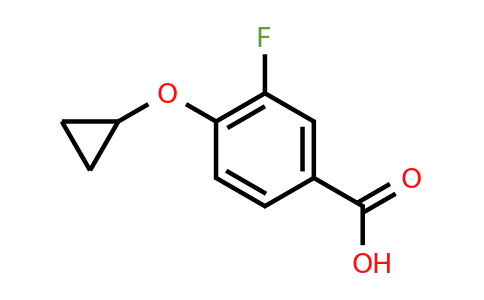 CAS 1243455-07-3 | 4-Cyclopropoxy-3-fluorobenzoic acid