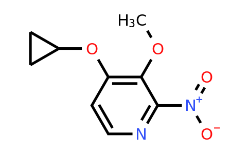CAS 1243455-21-1 | 4-Cyclopropoxy-3-methoxy-2-nitropyridine