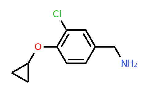 CAS 1243455-22-2 | (3-Chloro-4-cyclopropoxyphenyl)methanamine