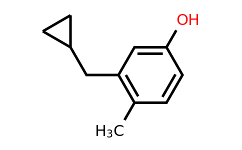 CAS 1243455-23-3 | 3-(Cyclopropylmethyl)-4-methylphenol
