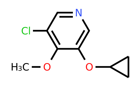 CAS 1243455-26-6 | 3-Chloro-5-cyclopropoxy-4-methoxypyridine