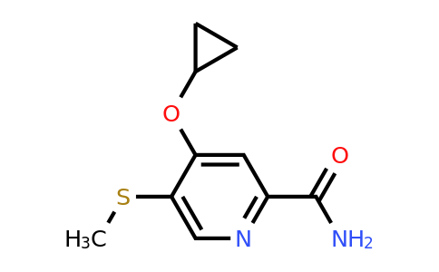 CAS 1243455-28-8 | 4-Cyclopropoxy-5-(methylthio)picolinamide