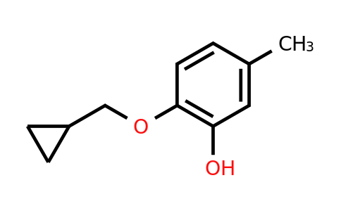 CAS 1243455-29-9 | 2-(Cyclopropylmethoxy)-5-methylphenol