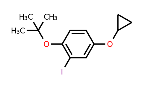 CAS 1243455-33-5 | 1-Tert-butoxy-4-cyclopropoxy-2-iodobenzene