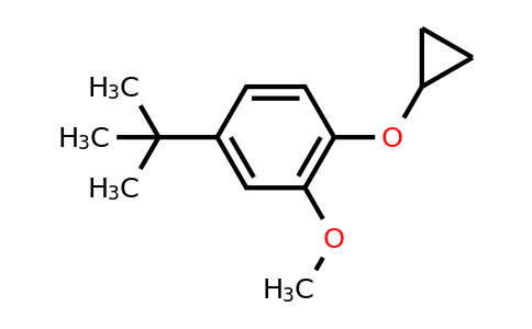 CAS 1243455-34-6 | 4-Tert-butyl-1-cyclopropoxy-2-methoxybenzene