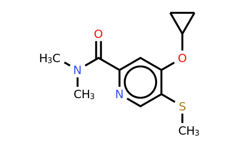 CAS 1243455-35-7 | 4-Cyclopropoxy-N,n-dimethyl-5-(methylthio)picolinamide
