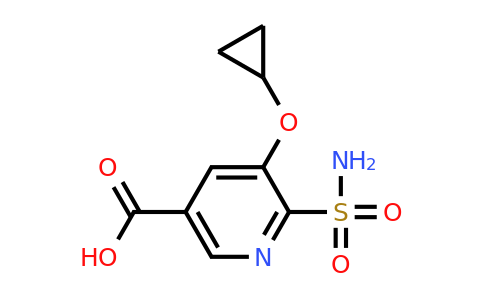 CAS 1243455-37-9 | 5-Cyclopropoxy-6-sulfamoylnicotinic acid