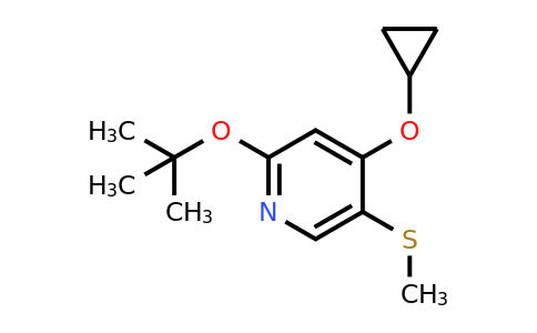 CAS 1243455-41-5 | 2-Tert-butoxy-4-cyclopropoxy-5-(methylthio)pyridine