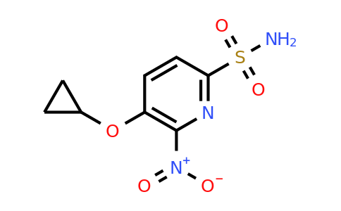 CAS 1243455-42-6 | 5-Cyclopropoxy-6-nitropyridine-2-sulfonamide