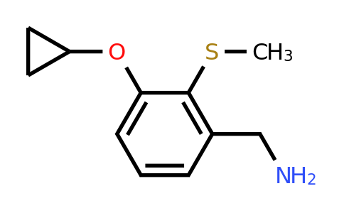 CAS 1243455-43-7 | (3-Cyclopropoxy-2-(methylthio)phenyl)methanamine