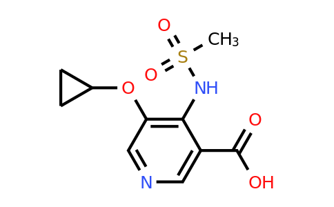 CAS 1243455-45-9 | 5-Cyclopropoxy-4-(methylsulfonamido)nicotinic acid