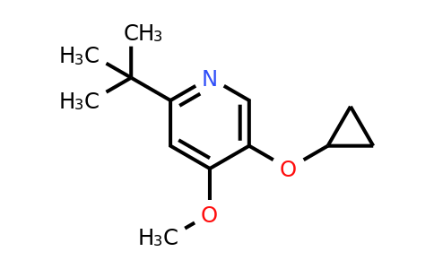 CAS 1243455-50-6 | 2-Tert-butyl-5-cyclopropoxy-4-methoxypyridine