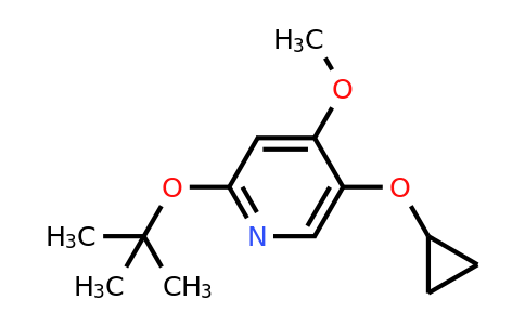 CAS 1243455-54-0 | 2-Tert-butoxy-5-cyclopropoxy-4-methoxypyridine