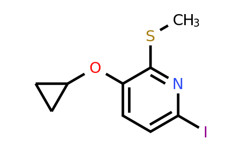 CAS 1243455-55-1 | 3-Cyclopropoxy-6-iodo-2-(methylsulfanyl)pyridine