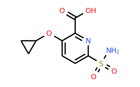 CAS 1243455-56-2 | 3-Cyclopropoxy-6-sulfamoylpicolinic acid