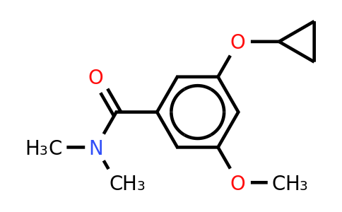 CAS 1243455-62-0 | 3-Cyclopropoxy-5-methoxy-N,n-dimethylbenzamide